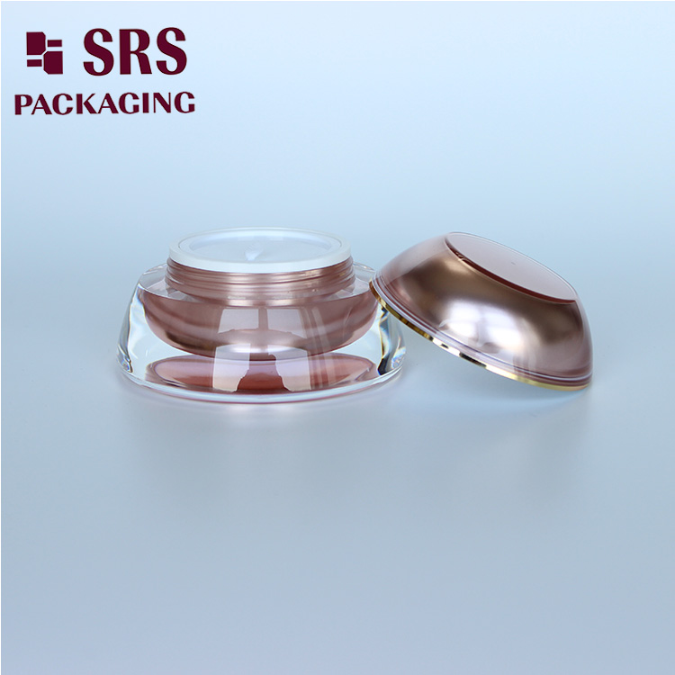 J032 SRS Cosmetic Rose Gold Cosmetic Acrylic 30g Jar